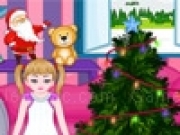 Play Barbie Christmas Room Cleaning