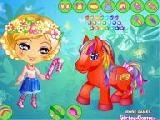 Play Rainbow pony dressup