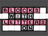 Play Blocks with letters on