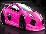 Play Pink fast car puzzle