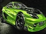 Play Classy green car puzzle