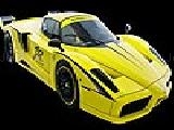 Play Yellow fast car puzzle