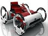 Play Claret red bizarre car puzzle