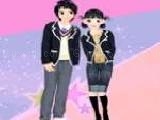 Play Autumn fashion couple dress up