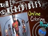 Play The incredibles online coloing page