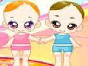 Play Baby twins dressup