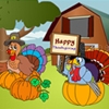 Play Thanksgiving turkey coloring page