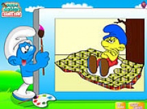 Play Color the smurfs