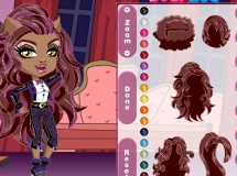 Play Monster high chibi clawdeen wolf dress up