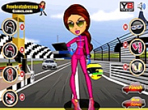 Play Yasmine racing dress up