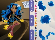 Play Monster high chibi robecca steam dress up