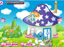 Play Smurf house decoration