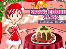 Play Sara's cooking class christmas pudding