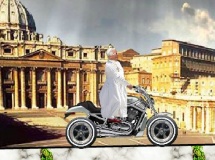 Play Pope ride that bike