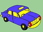 Play Cute sky car coloring