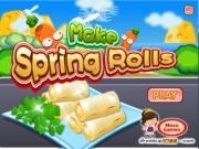 Play Make spring rolls