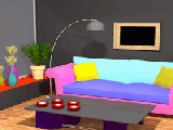 Play Colourful living room escape