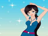 Play Blue girl dress up