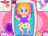 Play Barbie baby bedtime