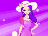 Play Elegant purple girl makeover