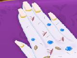 Play Frozen princess manicure