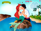 Play Ariel kissing game