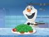 Play Olaf cooking ice cream cake