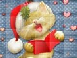 Play X-mas cat tiles puzzle