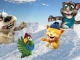 Play Talking cat: snow fun friends