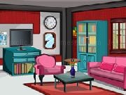 Play Glitter Red Living Room Escape