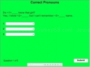 Play Pronouns choice