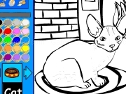 Play Cat coloring