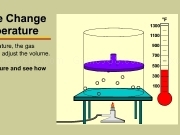 Play Gas volume change with temperature